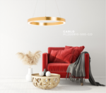 Candeeiro de teto suspenso / Suspensão em LED 40W Ø50cm CARLO PL200910-500-GD - Image 4