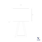 Candeeiro de Mesa PUP METAL em LED 8,4W 3000K ( on/off touch ) - Image 3