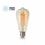 Lâmpada LED FST64 7W E27 360Line PERA WARM WHITE