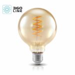 Lâmpada LED G95 4W E27 Vintage Esférica/Bola 2700K WARM WHITE
