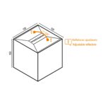 Candeeiro de parede / Aplique em LED RIKO LED2x4W 800lm 3000K IP44 - Image 2