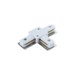 Conector " T " em branco 9187 para calha/Perfil de luz (track system)
