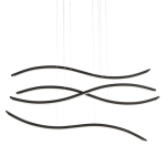 Candeeiro de Teto Suspenso WAVES PRETO 2912 - Image 2